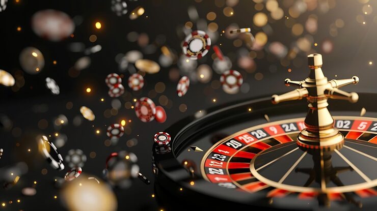 European Roulette wheel and betting layout